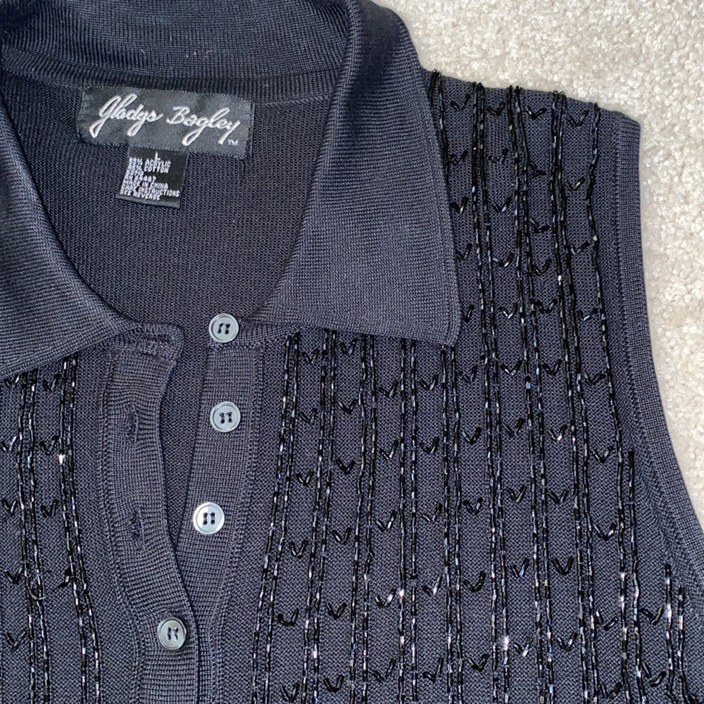 Gladys Bagley beaded top‼️